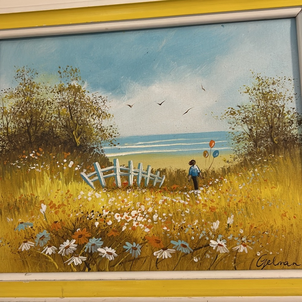 Vintage Oil Painting By Gelman frame measures
14.5x12.5 - Picture 3 of 15